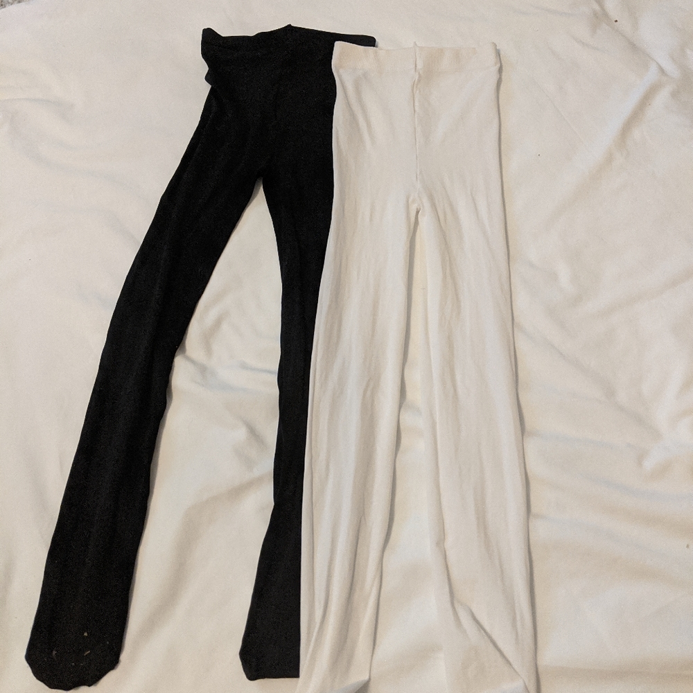 black and white tights